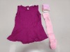 50 PIECE MIXED KIDS CLOTHING LOT CONTAINING GIRLS SUPERSOFT TIGHTS AGE 6-12 YEARS AND DIAMOND VEST IN VARIOUS SIZES