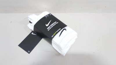 36 X BRAND NEW PACKS OF 3 NIKE TRAINING CREW NECK LIGHTWEIGHT SOCKS SIZE MEDIUM