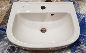 7 X BRAND NEW KERAMAG CERAMIC BASIN IN WHITE - PRODUCT CODE-DW4811WH