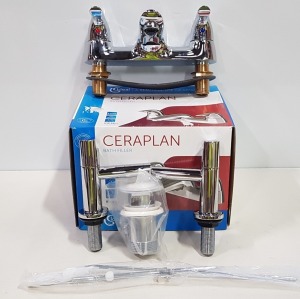 1 X IDEAL CERAPLAN BATH FILLER IN CHROME (TAP) PRODUCT CODE- B7891AA + 1 X PR IKON BASIN TAPS IK0101