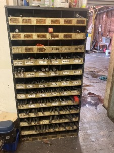 STEEL CABINET & CONTENTS OF ASSORTED DRILL BITS ** PLEASE NOTE THESE ITEMS ARE LOCATED IN STOCKPORT & WILL REQUIRE COLLECTING FROM THE PREMISES **