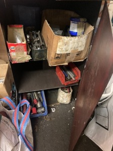 STEEL CABINET & CONTENTS OF ASSORTED TOOLING & SPANNERS ** PLEASE NOTE THESE ITEMS ARE LOCATED IN STOCKPORT & WILL REQUIRE COLLECTING FROM THE PREMISES **