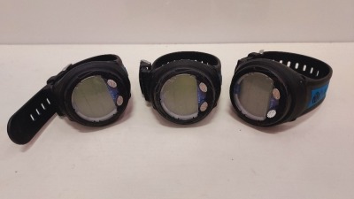 3 X AQUA WATCHES (NO CHARGER) (EX-HIRE)