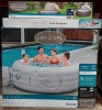 BRAND NEW BESTWAY VEGAS LAY-Z-SPA PORTABLE SPA 140 BUBBLE JET SYSTEM, FREEZE SHIELD & MULTI FUNCTIONAL PUMP - INFLATED SIZE 1.96 X 61 CM. ADDITIONAL ACCESSORIES : LAY-Z-SPA CANOPY & LAY-Z-SPA FLOOR PROTECTOR (NOTE: VAT NOT APPLICABLE ON THIS LOT)