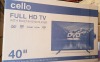 BRAND NEW CELLO FULL HD 40 TV - MODEL: C4020F V4