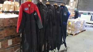 5 X SCUBA DIVING UNDER SUITS I.E ORION,NORTHERN DIVER AND PADIE IN VARIOUS SIZES (EX-HIRE)