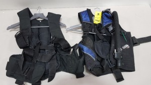 2 X COLTI SUB AND UNKNOWN BRAND DIVING HARNESSES SIZE XL'S