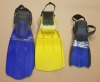 10 X SCUBA DIVING FINS IE AQUALUNG AND TUSA IN VARIOUS COLOURS AND SIZES (EX-HIRE)