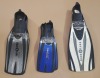 10 X SCUBA DIVING FINS IE AQUALUNG IN VARIOUS COLOURS AND SIZES (EX-HIRE)