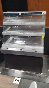 FLEXSERVE GRAB AND GO WITH 3 TIER HOT FOOD CABINET - (SN 0817024132 H) YEAR - 13/02/2017 AND WEIGHT IS 220KG