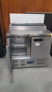 POLAR REFRIDGERATION (G604) PIZZA STAINLESS STEEL COUNTER FRIDGE - 254LTR. DIMENSIONS - 1010 (H) X 900(W) X 700(D) MM