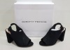 18 X BRAND NEW DOROTHY PERKINS BLACK SAVO HEELED SANDALS - IN SIZE UK 3 RRP £28.00pp