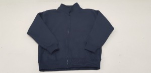 20 X BRAND NEW PAPINI FULL ZIP SWEATSHIRTS IN NAVY BLUE SIZE XS