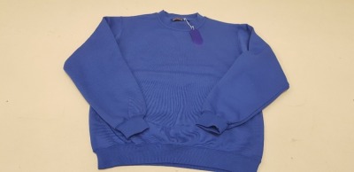 30 X BRAND NEW PAPINI SWEATSHIRTS IN ROYAL BLUE SIZE XS