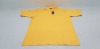 46 X BRAND NEW PAPINI POLO SHIRTS IN GOLD SIZE 7/8 YEARS