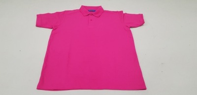 40 X BRAND NEW PAPINI POLO SHIRTS IN FUSCHIA SIZE XS AND 3XL