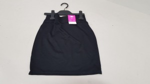 24 X BRAND NEW F&F GIRLS SKIRT ALL IN BLACK IN VARIOUS SIZES TO INCLUDE (9 - 10 YRS , 11-12YRS , 10-11 YRS)