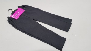 38 X BRAND NEW F&F 2 PACK GIRLS STRAIGHT LEG TROUSERS ALL IN BLACK ALL IN VARIOUS SIZES TO INCOUDE (8-9YRS , 6-7YRS , 3-4YRS , 10-11YRS ETC