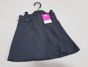 20 X BRAND NEW F&F GIRLS SKIRTS ALL IN GREY ALL IN SIZE (3-4YRS)