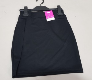 30 X BRAND NEW F&F REGULAR GIRL SKIRTS ALL IN BLACK ALL IN VARIOUS SIZES TO INCLUDE (7-8YRS , 10-11 YRS , 11-12YRS ) ETC