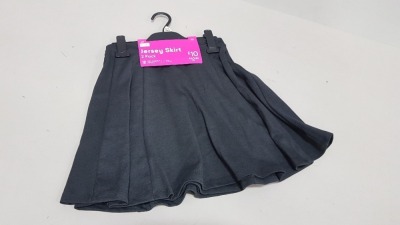 30 X BRAND NEW F&F SKIRTS TO INCLUDE JERSEY SKIRTS AND PLEATED SKIRTS ALL IN GREY ALL IN VARIOUS SIZES TO INCLUDE ( 10-11 YRS , 9-10 YRS , 12-13 YRS , 15-16 YRS ) ETC