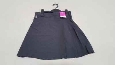 32 X BRAND NEW F&F REGULAR SKIRTS ALL IN BLACK ALL IN VARIOUS SIZES TO INCLUDE ( 9-10 YRS , 11-12 YRS , 15-16 YRS ) ETC