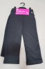 21 X BRAND NEW F&F GIRLS STRAIGHT LEG TROUSERS PACKS OF 2 ALL IN GREY ALL IN VARIOUS SIZES TO INCLUDE ( 3-4 YRS, 4-5 YRS )