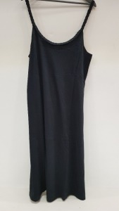 40 X BRAND NEW JACQUELINE DE YONG LIFE STRAP, BLACK SHOULDER DRESS - IN SIZE MEDIUM RRP £14.99pp