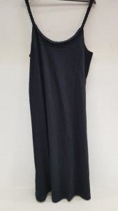 40 X BRAND NEW JACQUELINE DE YONG LIFE STRAP, BLACK SHOULDER DRESS - IN SIZE MEDIUM RRP £14.99pp