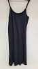 40 X BRAND NEW JACQUELINE DE YONG LIFE STRAP, BLACK SHOULDER DRESS - IN SIZE SMALL RRP £14.99pp