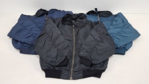 10 X BRAND NEW KIDS FLYMAN JACKETS WITH FUR LINED NECK IN VARIOUS COLOURS AND SIZES IE, BLACK, GREEN AND NAVY.