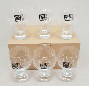 126 X BRAND NEW GIN GLASSES (WITH 3 PUG DESIGN) - 21 BOXES OF 6