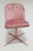 5 X BRAND NEW LIVING SOLUTIONS BUTTON OFFICE CHAIR IN PINK BLUSH (H86 X W50 X D58 CM)