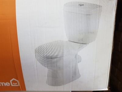 BRAND NEW GOODHOME LAGON CLOSE-COUPLED TOILET SET WITH SOFT CLOSE SEAT