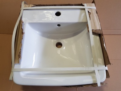 4 X BRAND NEW VALERIA CLOAKROOM BASINS 450MM