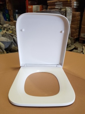 5 X BRAND NEW SOFT CLOSE TOILET SEATS (SEE IMAGE FOR SHAPE)