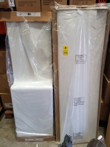 4 X B & Q BATH PANELS IN ASSORTED SIZES & SHAPES