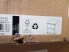 2 X BRAND NEW TRILUM DANISH MADE ESLA HIGH GLOSS WHITE 2 DRAWER BEDSIDE TABLES 500 (H) X 500 (D) X 400MM (W)