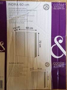 BRAND NEW COOKE & LEWIS MIRRORED CABINET 600MM (W) X 720MM (H)