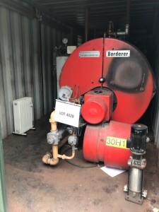 ISO CONTAINERISED BOILER COMPRISING: ROLLS ROYCE POWER COCHRAN-BORDER GAS FIRED 1360KG PER HOUR STEAM RAISING BOILER SERIAL NO. 20/1519 (1996) (NOTE: ASSET LOCATED IN MIDDLETON & MUST BE REMOVED BY 16TH SEPTEMBER 2022)