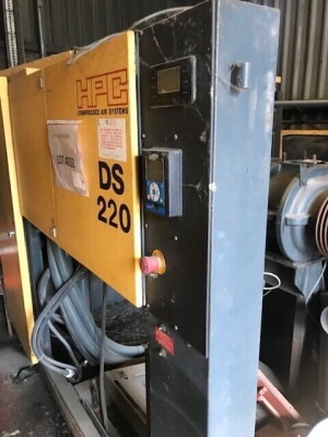 HPC PLUSAIR DS220 7.5KW COMPRESSOR (SPARES ONLY) (NOTE: ASSET LOCATED IN MIDDLETON & MUST BE REMOVED BY 16TH SEPTEMBER 2022)