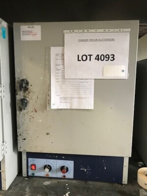 LAB OVEN (NOTE: ASSET LOCATED IN MIDDLETON & MUST BE REMOVED BY 16TH SEPTEMBER 2022)