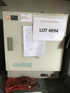 GALLENKAMP HOTBOX OVEN WITH FAN - SIZE 2 (NOTE: ASSET LOCATED IN MIDDLETON & MUST BE REMOVED BY 16TH SEPTEMBER 2022)