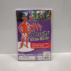 23 X BRAND NEW KIDS PLAIN ORANGE MORPHSUITS IN SIZE 6-8 YEARS