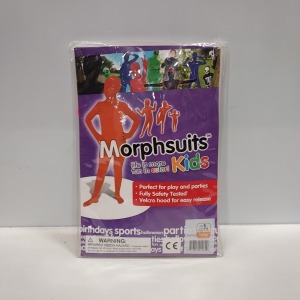 23X BRAND NEW KIDS PLAIN ORANGE MORPHSUITS IN SIZE 6-8 YEARS