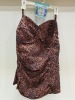 25 X BRAND NEW SPANX LEOPARD TWIST BANDEAU TANKINI SIZE XL ( RRP $34.99 ) ( TOTAL RRP $ 874.75 )