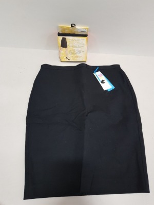 40 PIECE MIXED LOT TO INLCUDE SPANX BOLD BLACK SLIMMING SKIRT AND BACKDROP BLACK SHAPING SKIRTS IN VARIOUS SIZES - IN 2 TRAYS- TRAYS NOT INCLUDED