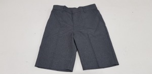 60 X BRAND NEW F&F PACKS OF 2 REGULAR FIT GREY BOYS SHORTS ALL IN SIZE (8-9 YRS ) RRP £ 7 .00 ( TOTAL RRP £ 420.00 )