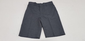 60 X BRAND NEW F&F PACKS OF 2 REGULAR FIT GREY BOYS SHORTS ALL IN SIZE (8-9 YRS ) RRP £ 7 .00 ( TOTAL RRP £ 420.00 )