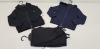 100+ PIECE MIXED F&F LOT CONTAINING 80 X BRAND NEW BOYS BLACK AND NAVY ZIP UP HOODIES ALL 4-5 YRS (RRP £ 4.00 - TOTAL RRP £ 320.00) AND 33 X BRAND NEW F&F PACKS OF 2 BOYS BLACK JOGGERS IN SIZE 5-6 YRS ( RRP £ 8.00 TOTAL £ 264. 00 - TOTAL LOT RRP £ 584.00